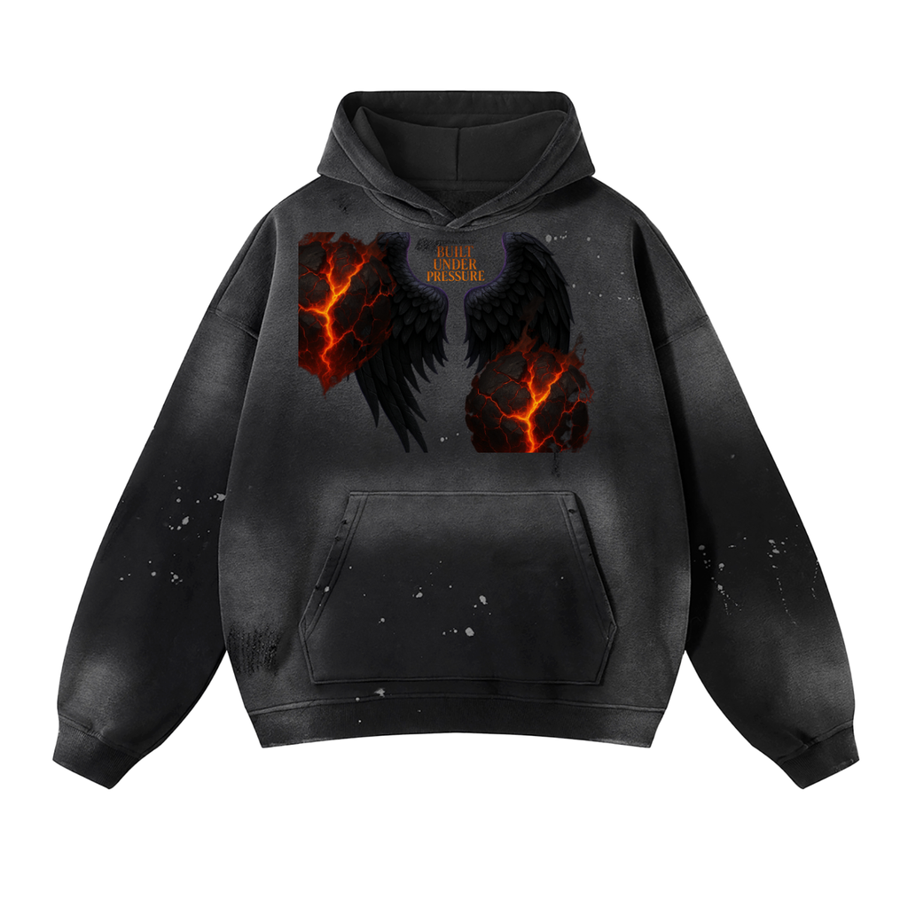 Eternal Washed Frayed Fleece Hoodie