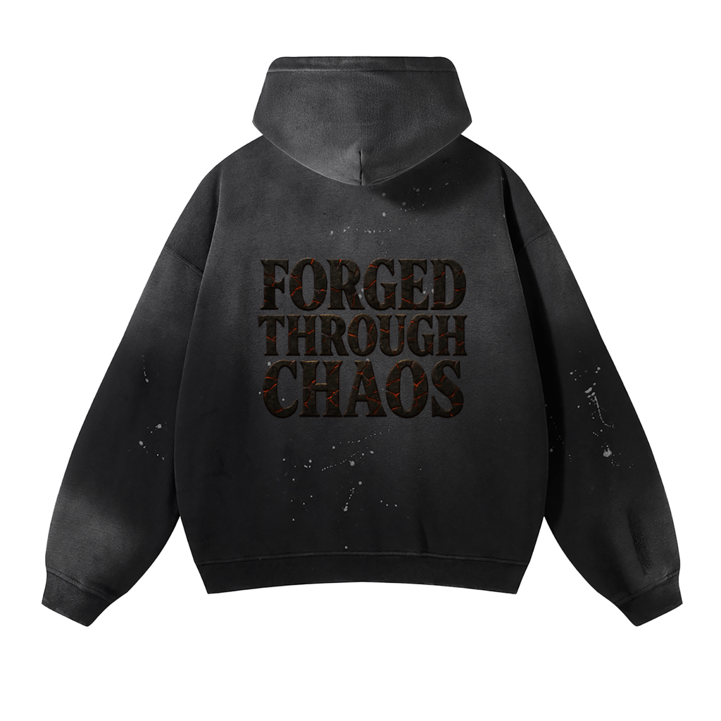 Eternal Washed Frayed Fleece Hoodie