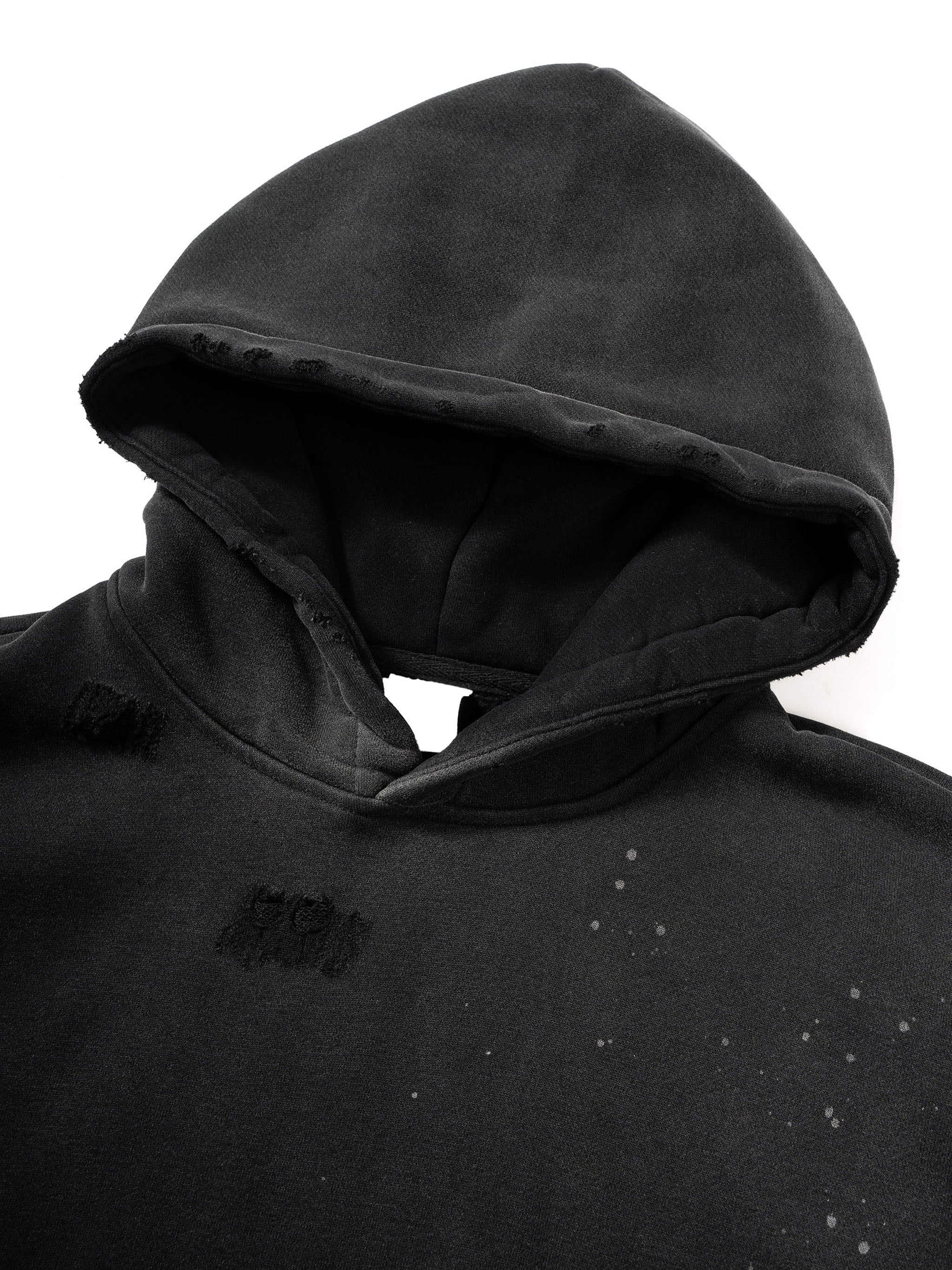 Eternal Washed Frayed Fleece Hoodie